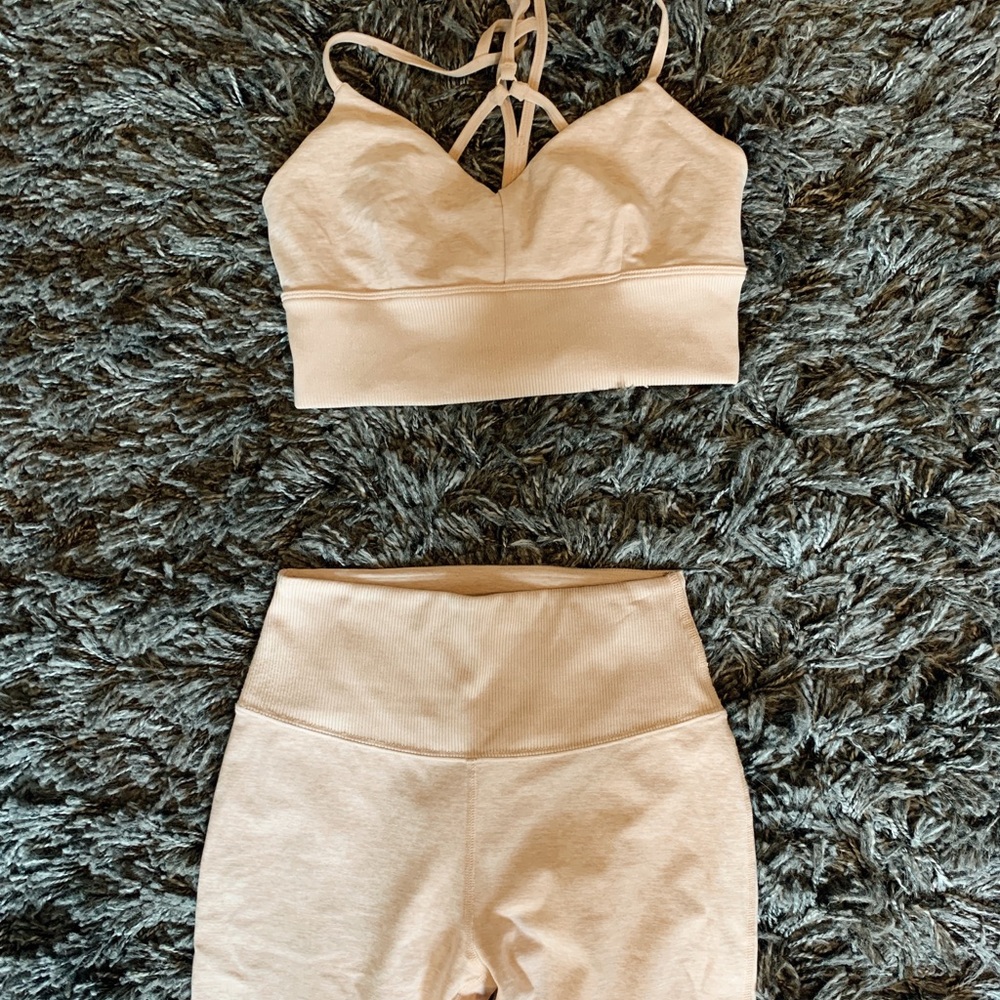 High-waist Alosoft Goddess Legging & Lavish Bra